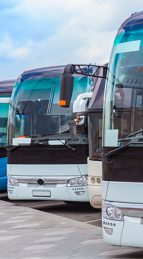 Buses Scania MD. Compañía de transportes. Lima, Perú